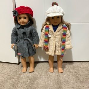 AG doll Winter coats set